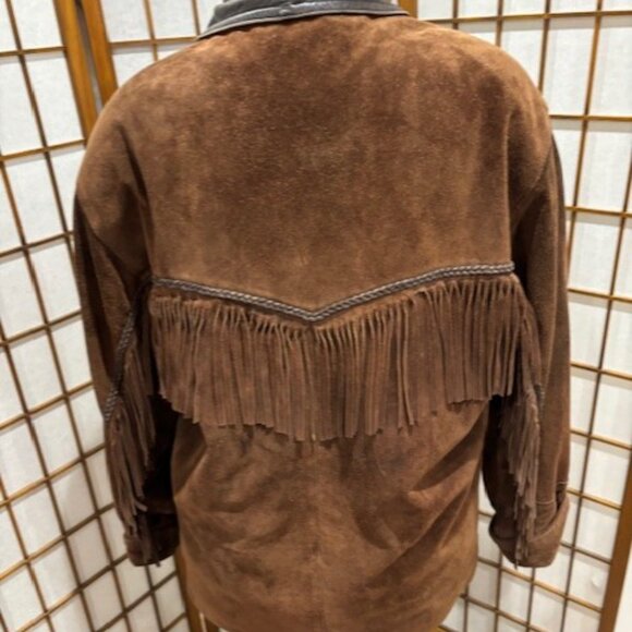 Vintage Fringed Suede Jacket - Picture 2 of 11